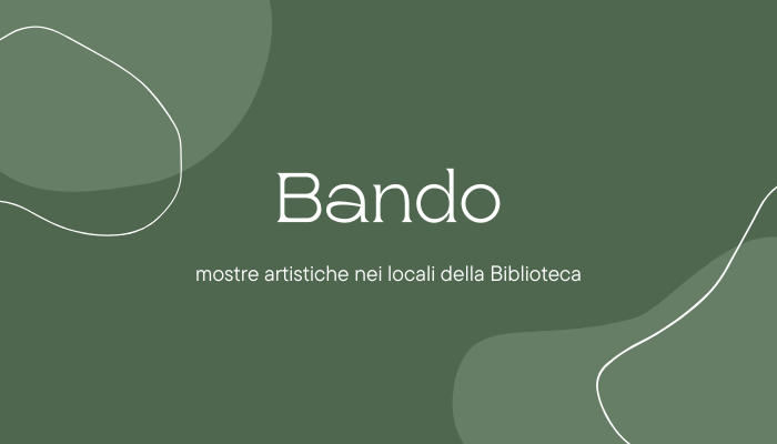 Immagine: avviso bando mostre 2026