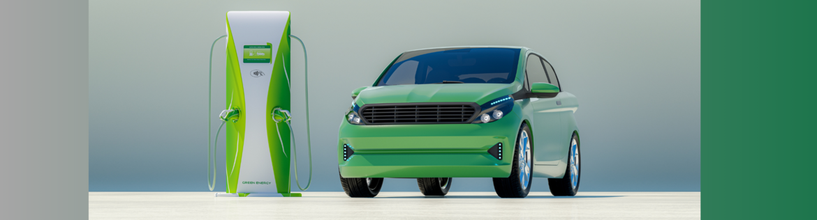 Immagine: Colonnina ricarica elettrica con auto